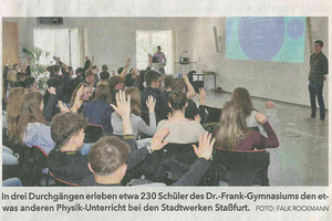 Physik-Unterricht bei den Stadtwerken