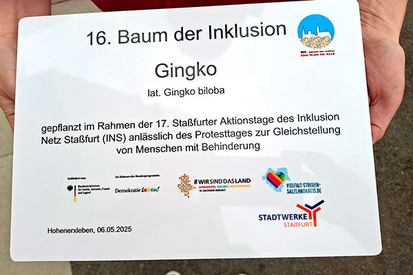 Pflanzaktion im Rahmen der 17. Staßfurter Aktionstage